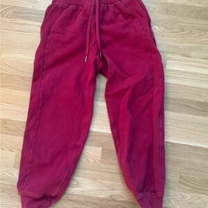 Maroon fleece Jogger Pants